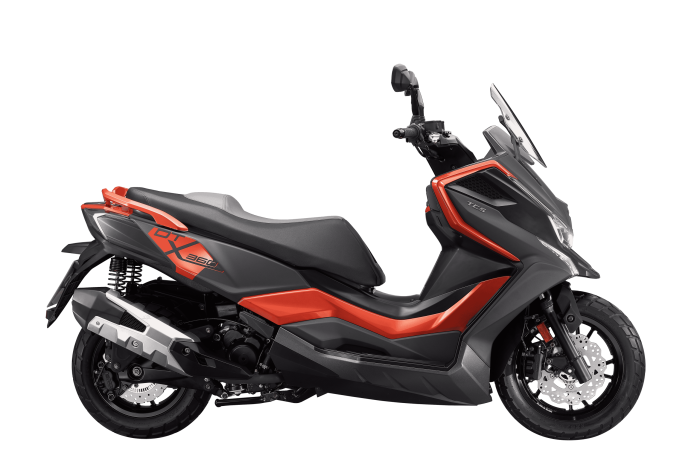 DTX 360-350 cc in Matte Black/Orange